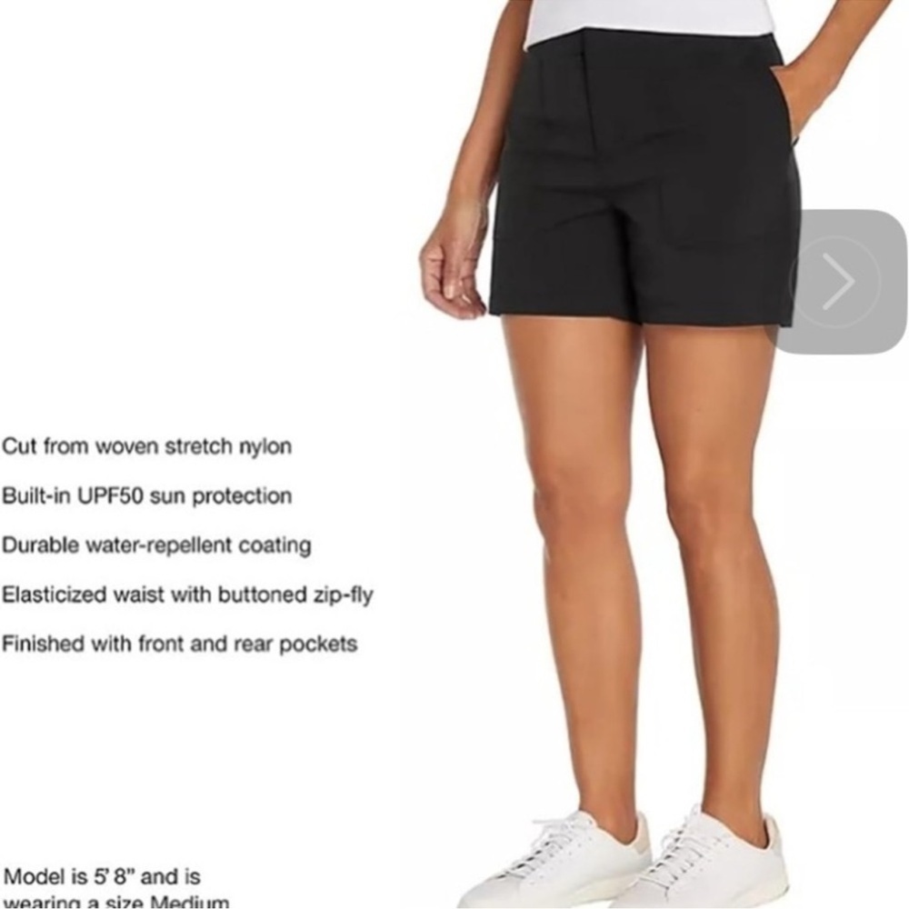 NWT Eddie Bauer Women's Hiker Short Black Size 16 Stretch Outdoor Athletic - Picture 3 of 15